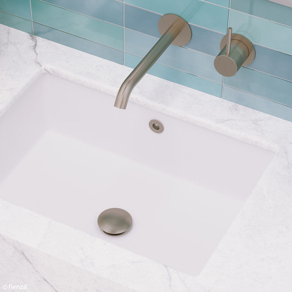 Fienza Universal Pop-Up/ Pull-Out Basin Waste, Brushed Nickel