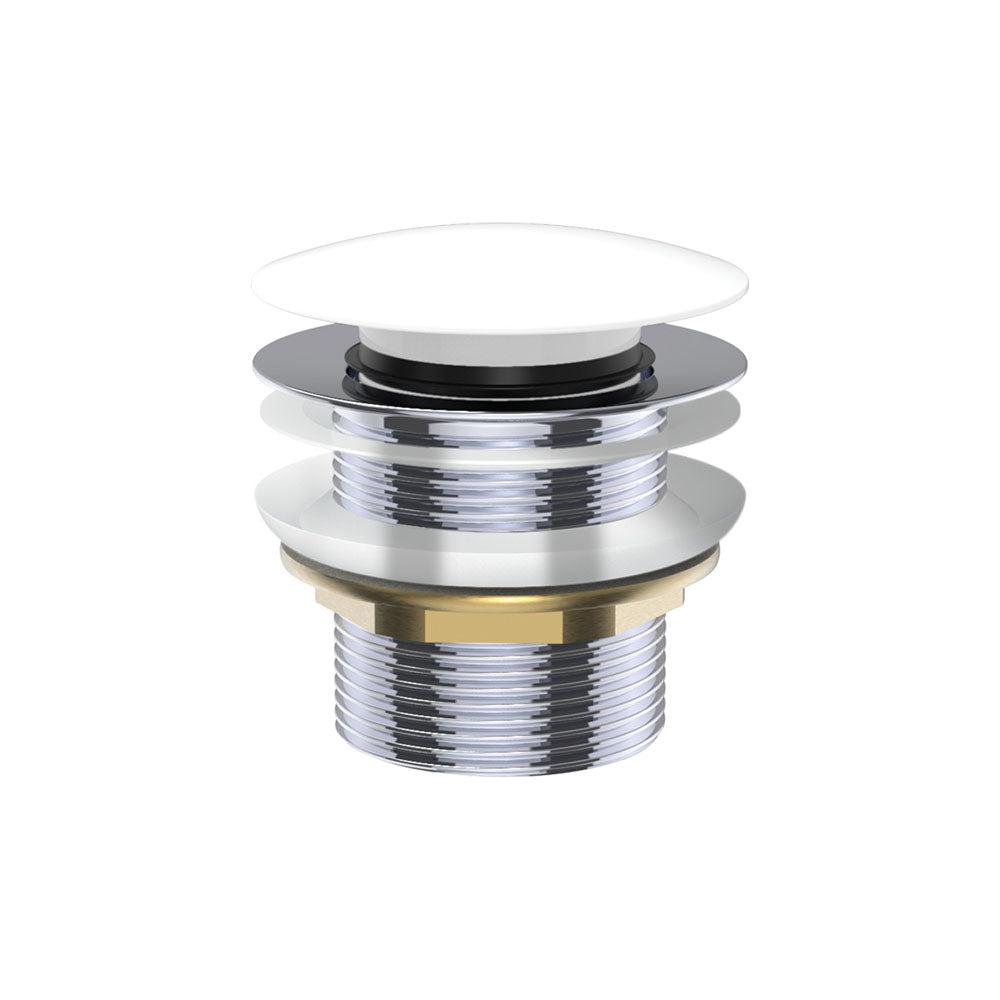 Fienza Universal Pull-Out/Pop-Up NO Overflow Gloss White