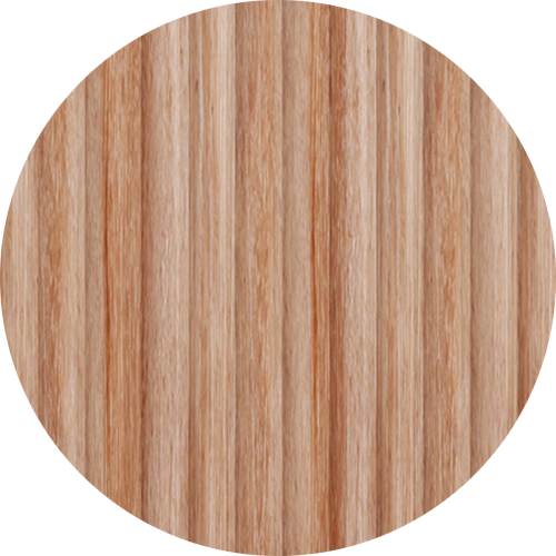V-Groove Walnut Oak Curved Wall Hung Vanity