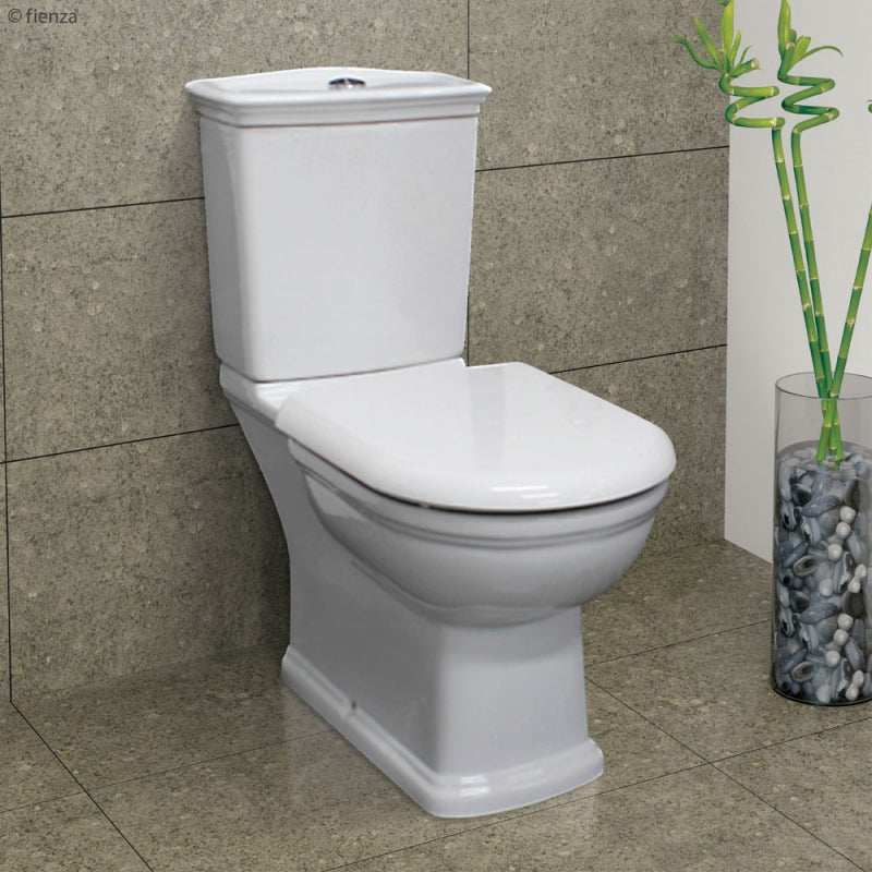 Fienza RAK Washington White Close-Coupled Toilet Suite, Alpine White with P-Trap