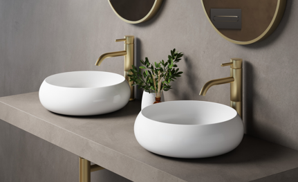 BNK Versilia Above Counter Basin Matte Black
