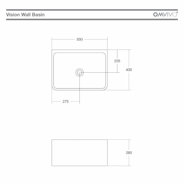 Omvivo Vision Wall Basin