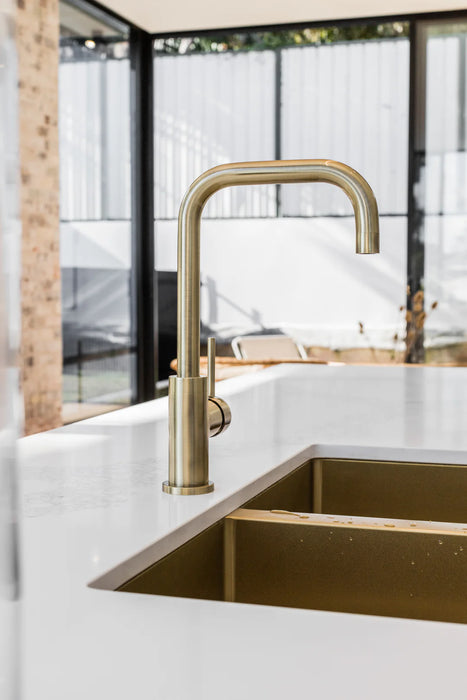 Meir Round Kitchen Mixer Tap - Tiger Bronze