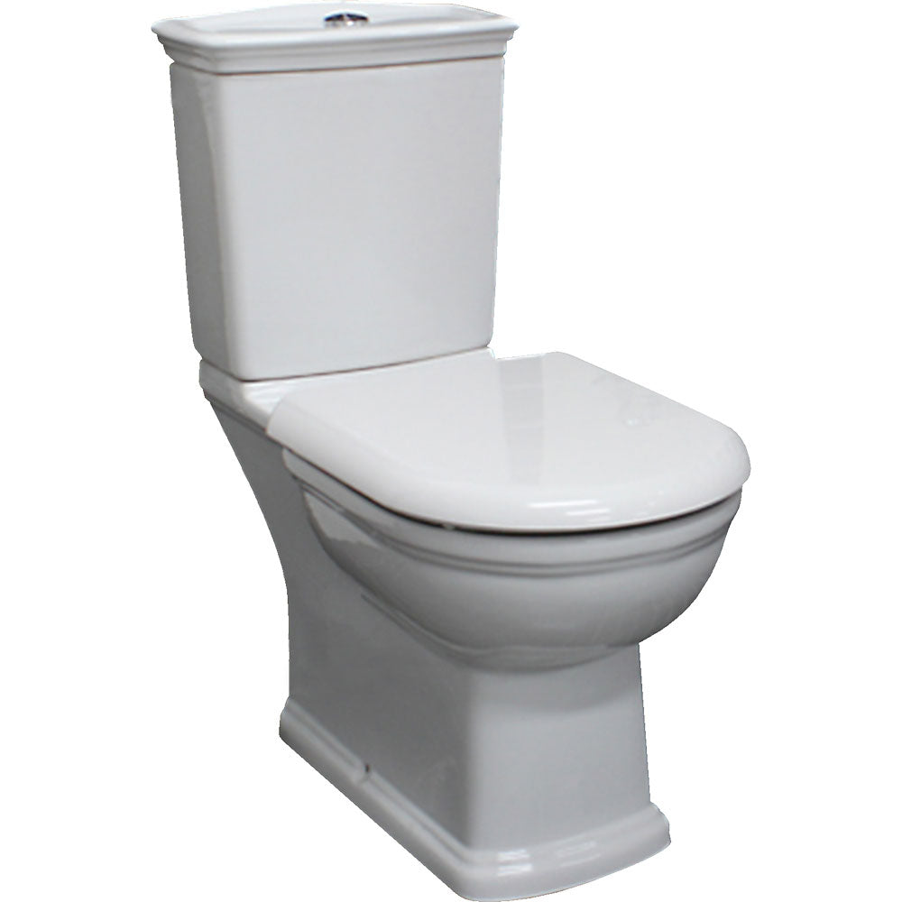Fienza RAK Washington White Close-Coupled Toilet Suite, Alpine White with P-Trap
