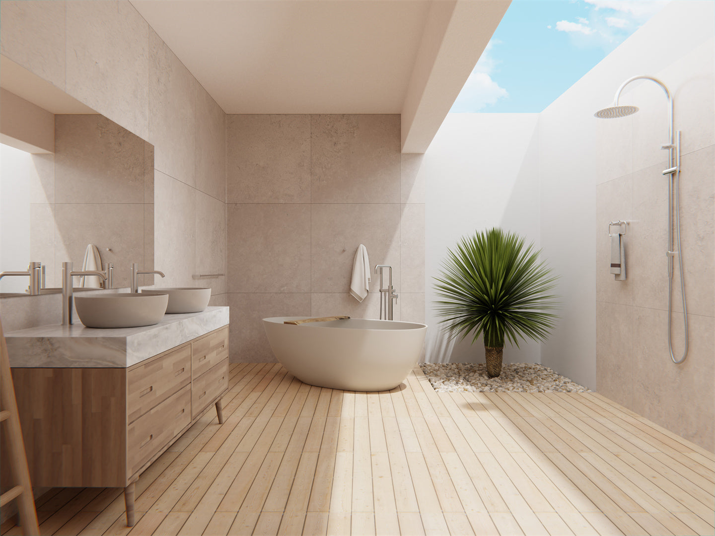 Nero Zen SS316L Twin Shower Brushed Nickel