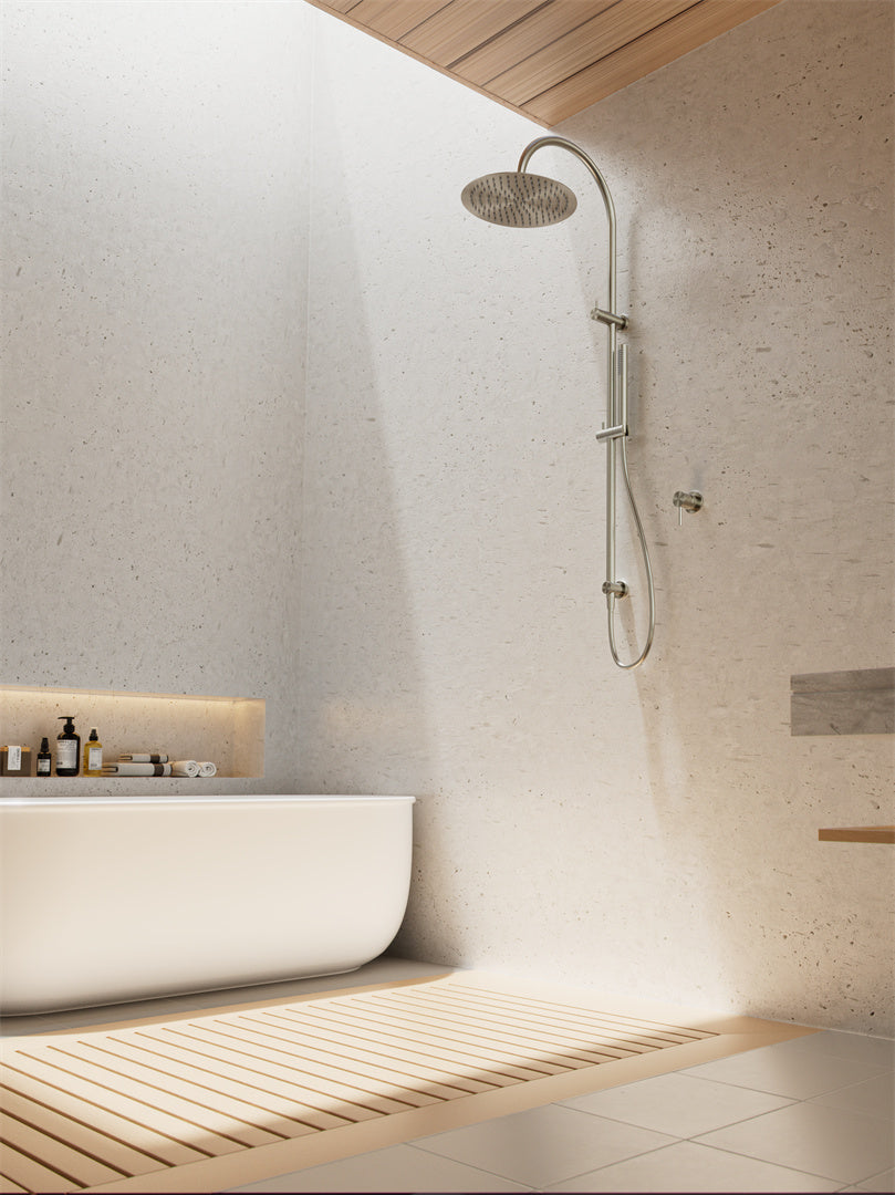 Nero Zen SS316L Twin Shower Brushed Nickel