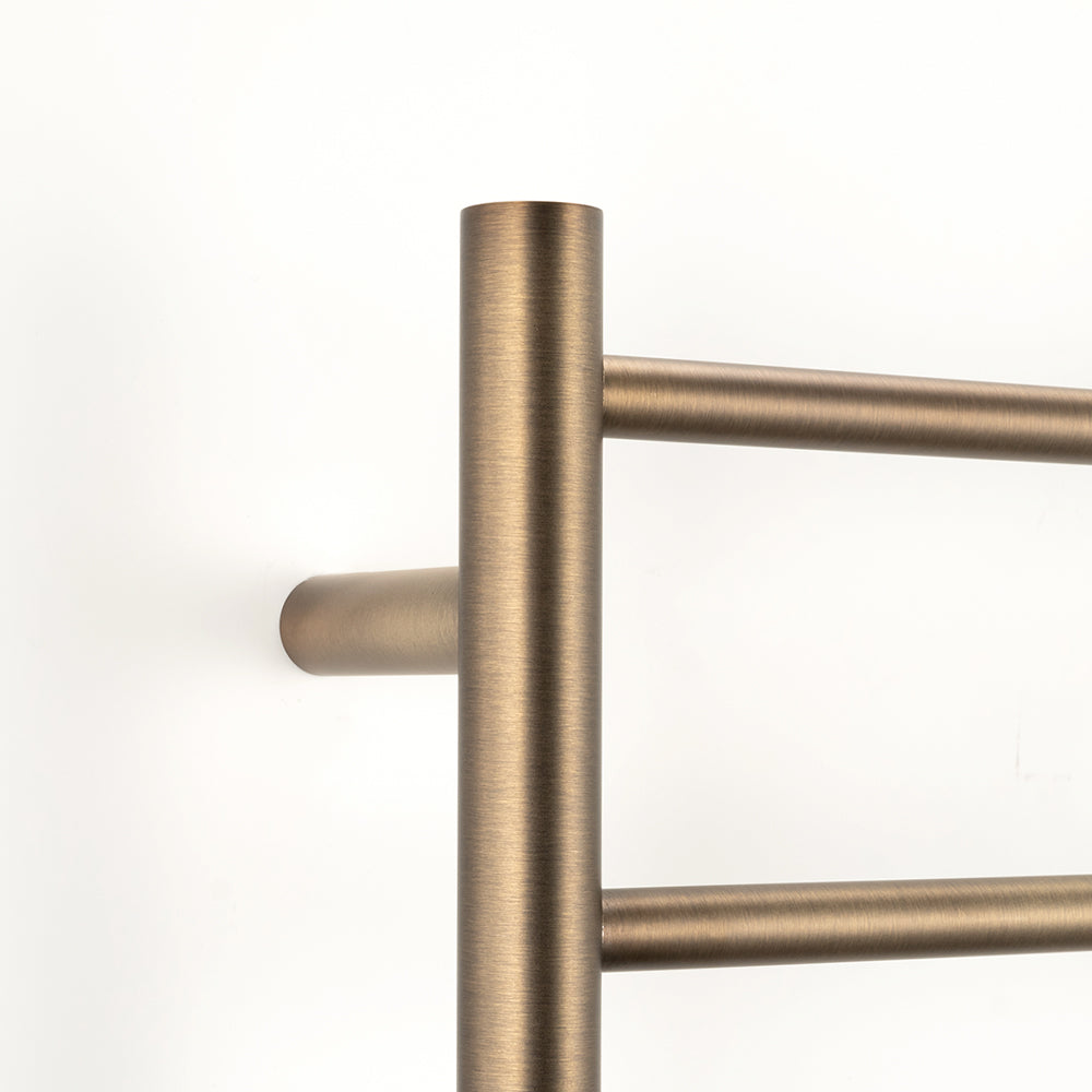 Heated Round Ladder 600 x 800mm Antique Brass