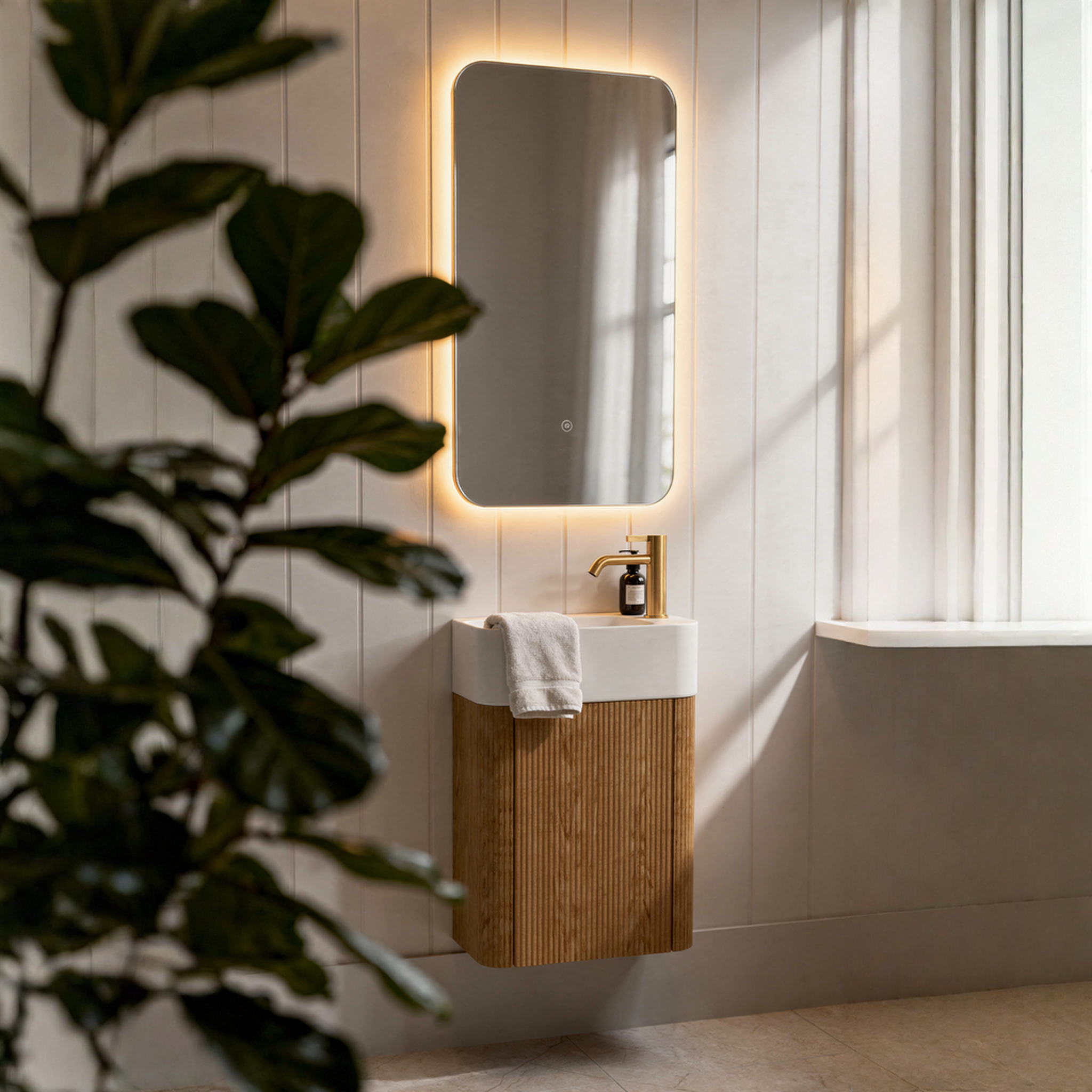 Mimi 460mm Contour Vanity Oak