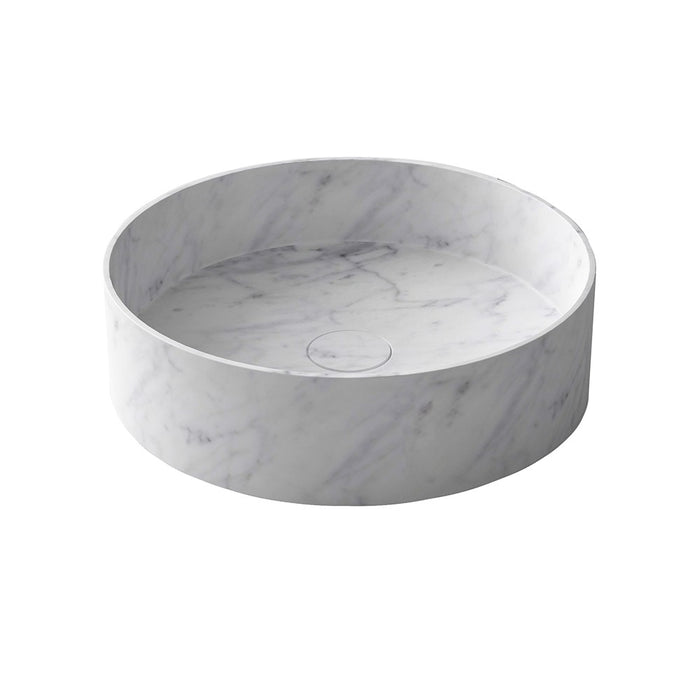 ARCISTONE Ø400 x 110mm above counter basin - Carrera Marble