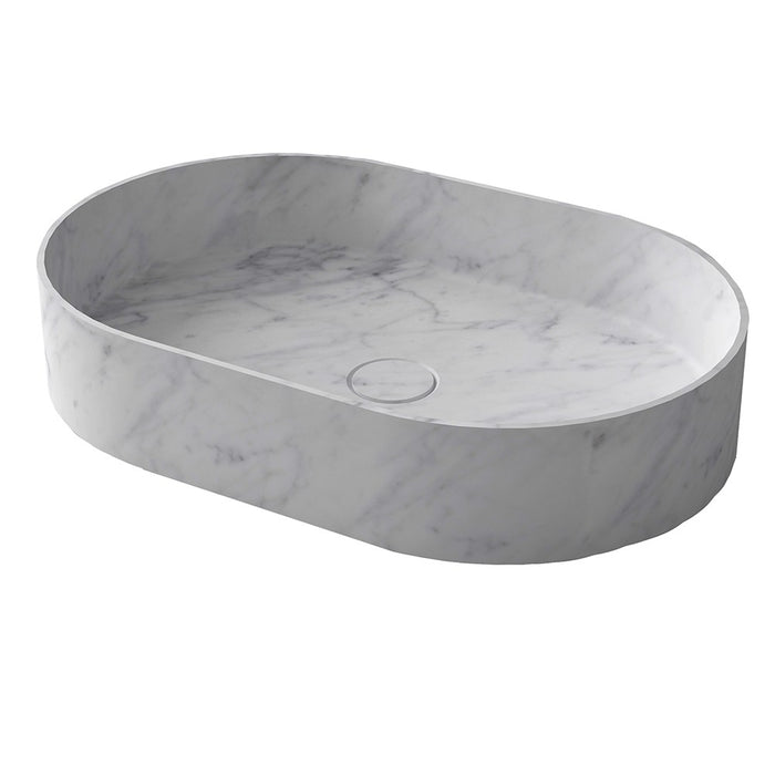 ARCISTONE 580 x 380 x 110mm above counter basin - Carrera Marble