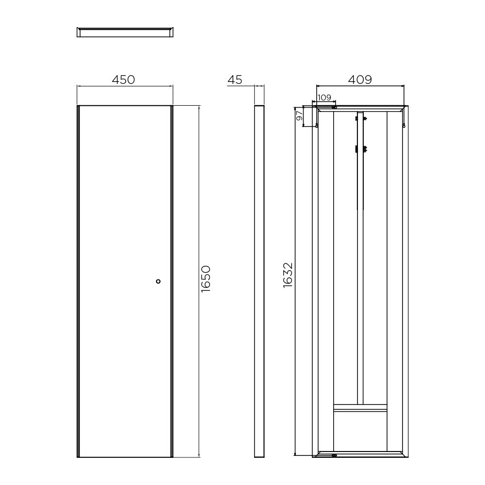 Arcisan floor standing / wall hung Mirror
