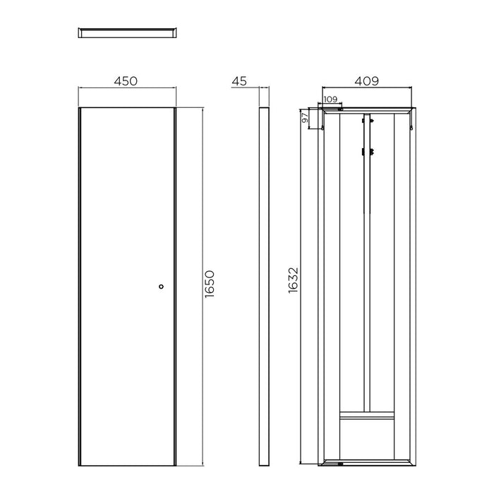 Arcisan floor standing / wall hung Mirror