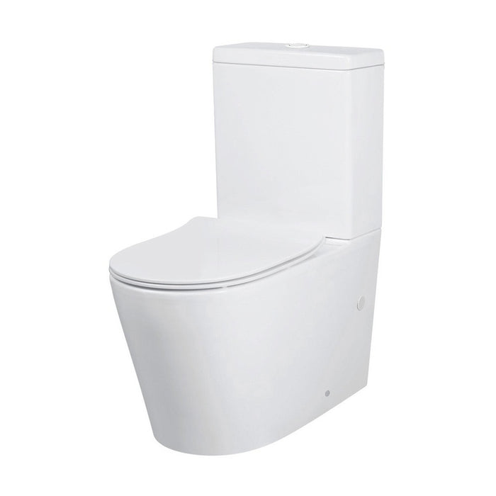 Axus Rimless Dual Inlet Toilet Suite Slim Line Seat
