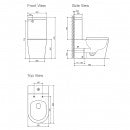 Axus Rimless Dual Inlet Toilet Suite Slim Line Seat