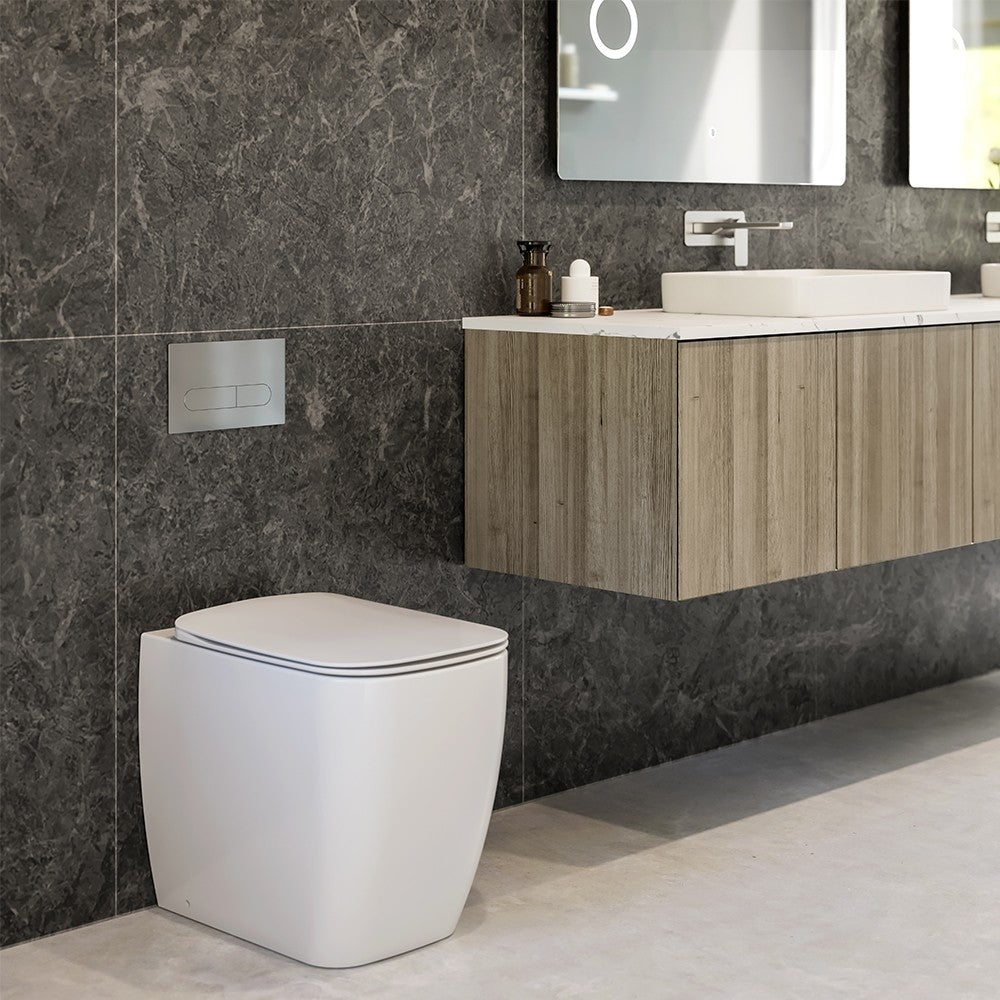 Eneo wall faced pan with slimline seat