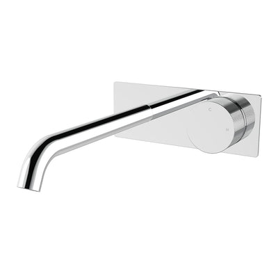 Vierra Wall mixer set with plate - 220mm spout Chrome