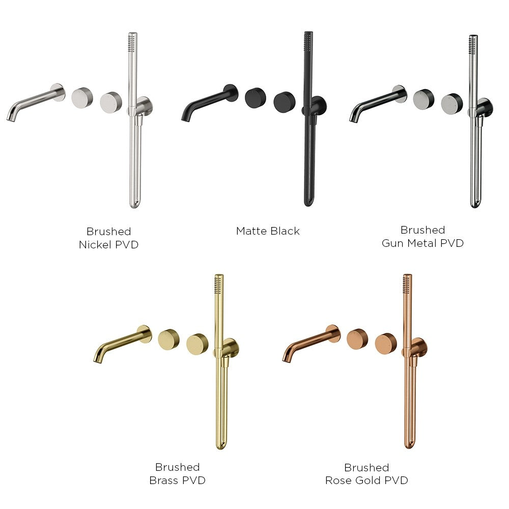 Vierra Twin mixer with handshower and 220mm spout
