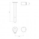 Venn Wall mixer set - 220mm spout