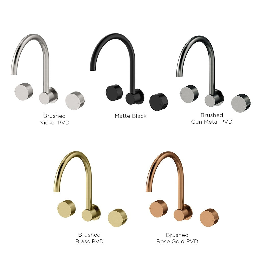 Venn wall mount kitchen or laundry set with swivel spout