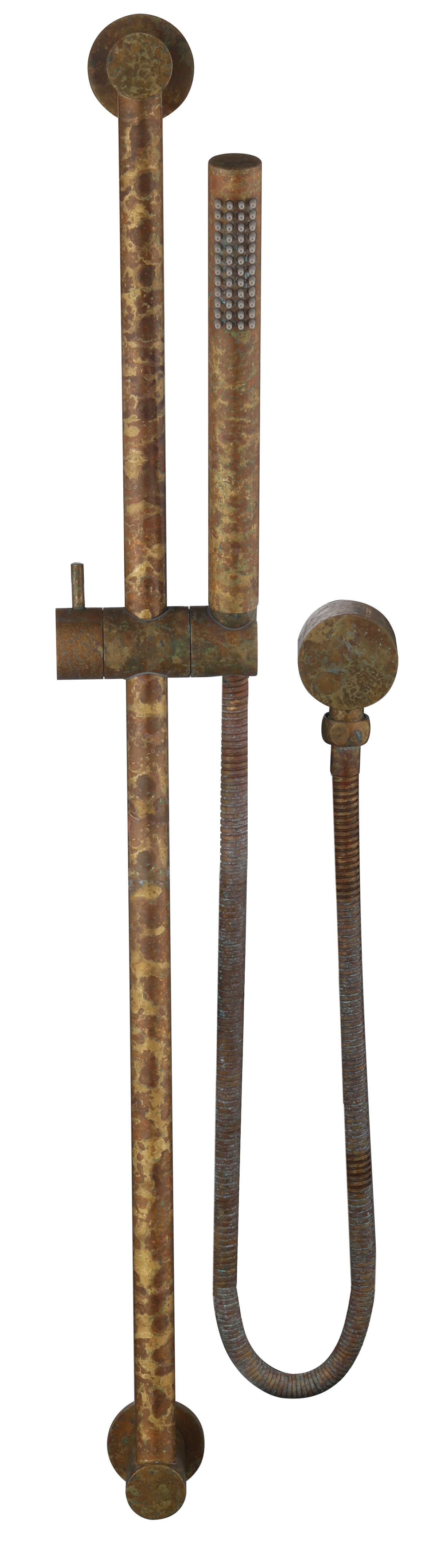 Bella Vista Mica Adjustable Shower Rail Aged Accelerated Living Brass