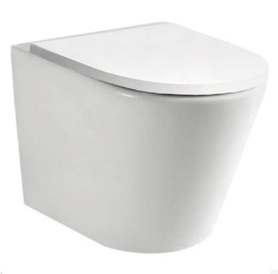 Axus Comfort Height Rimless Wall Faced Pan Wrap Seat