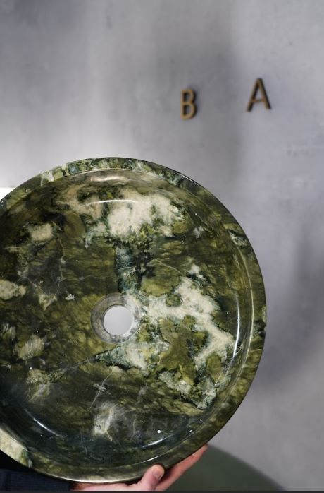 Zen Forrest Green Marble Basin