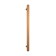 Radiant Vertical Flat Bar Heated Towel Rail Brushed Bronze