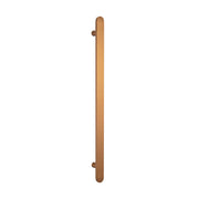 Non heated Vertical flat bar towel rail 50 x 930mm Brushed Bronze