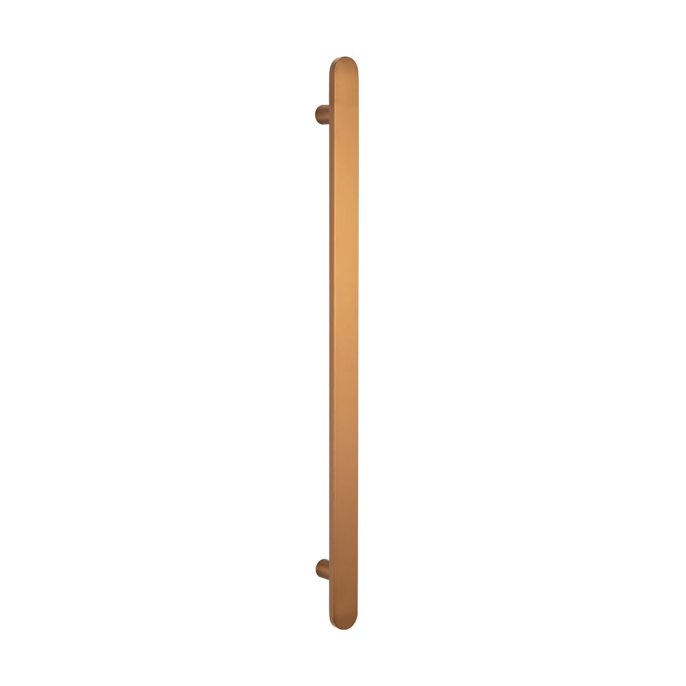 Non heated Vertical flat bar towel rail 50 x 930mm Brushed Bronze