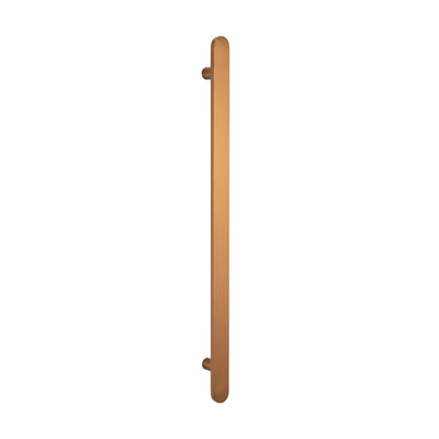 Radiant Non-Heated Vertical Flat Bar Towel Rail 50 x 930mm Brushed Bronze
