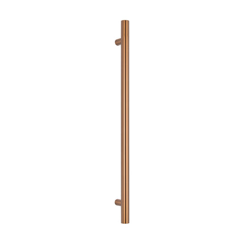 Radiant Heated Vertical Towel Rail 40 x 950mm Brushed Bronze