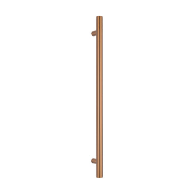 Radiant Heated Vertical Towel Rail 40 x 950mm Brushed Bronze