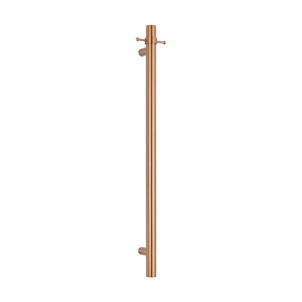 Non Heated Vertical towel rail 40 x 950mm Brushed Bronze