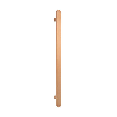 Radiant Vertical Flat Bar Heated Towel Rail Brushed Copper