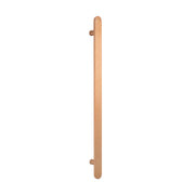 Non heated Vertical flat bar towel rail 50 x 930mm Brushed Copper