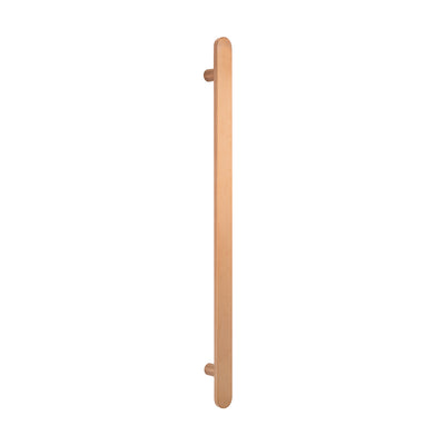 Radiant Non-Heated Vertical Flat Bar Towel Rail 50 x 930mm Brushed Copper