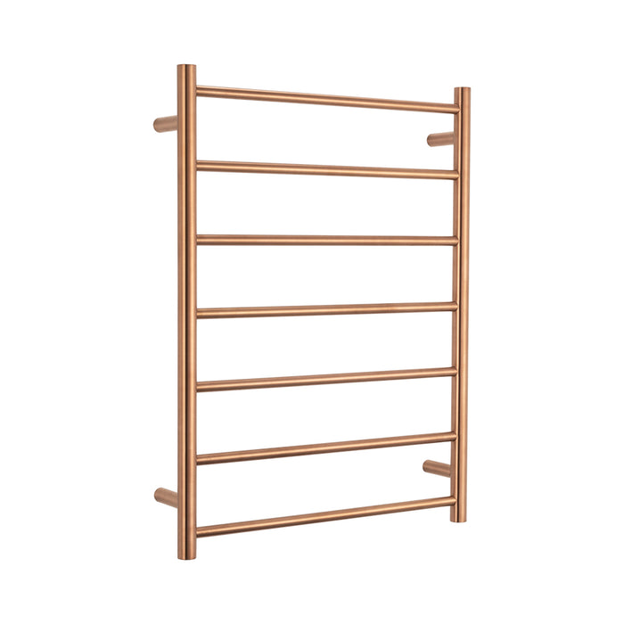 Radiant 240V Heated Round Ladder 600 x 800 Brushed Copper