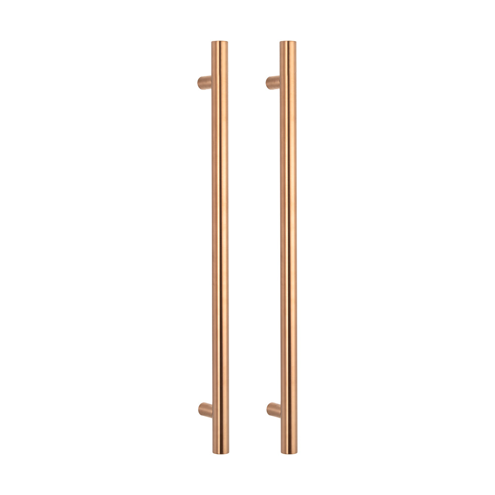Non Heated Vertical towel rail 40 x 950mm Brushed Copper