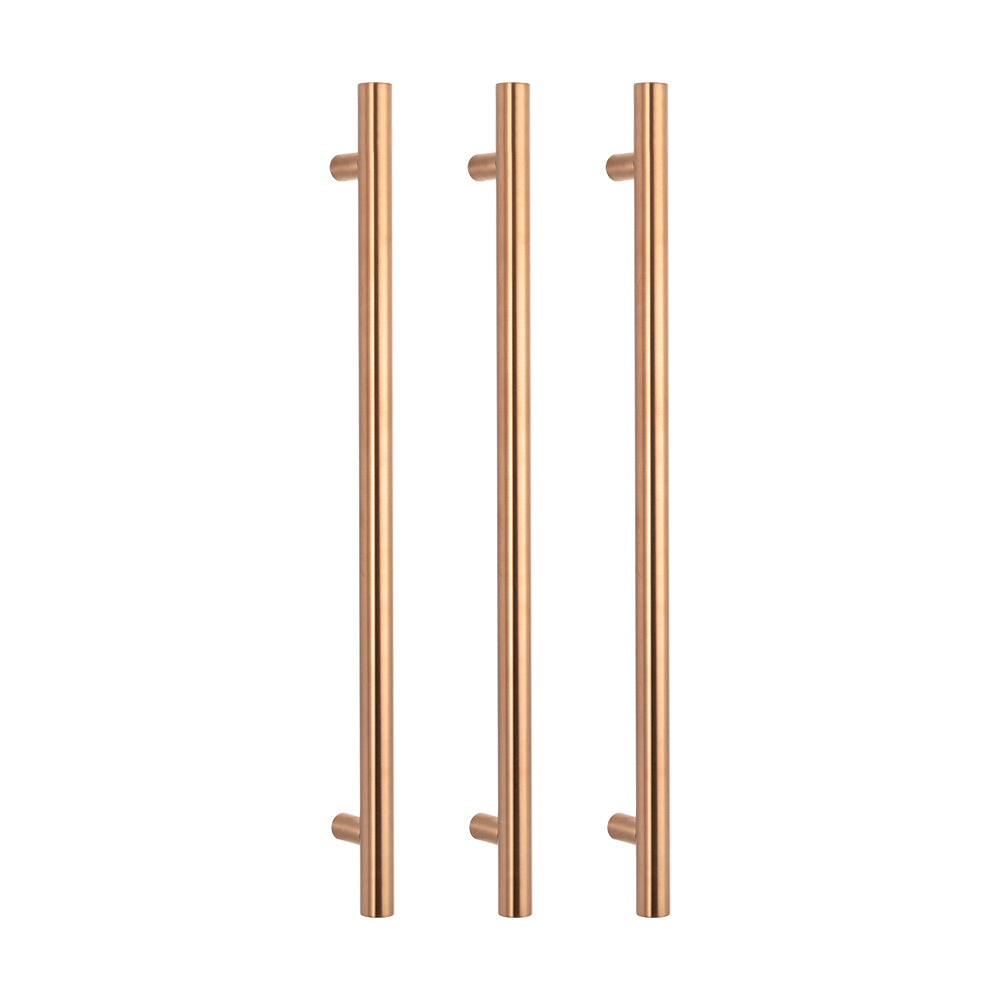 Radiant Vertical Heated Towel Rail Brushed Copper