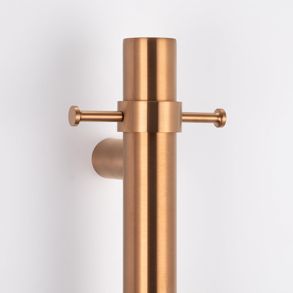 Ring hook accessory for Vertical rails Brushed Copper