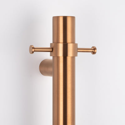 Radiant Ring Hook Accessory for Vertical Rails Brushed Copper