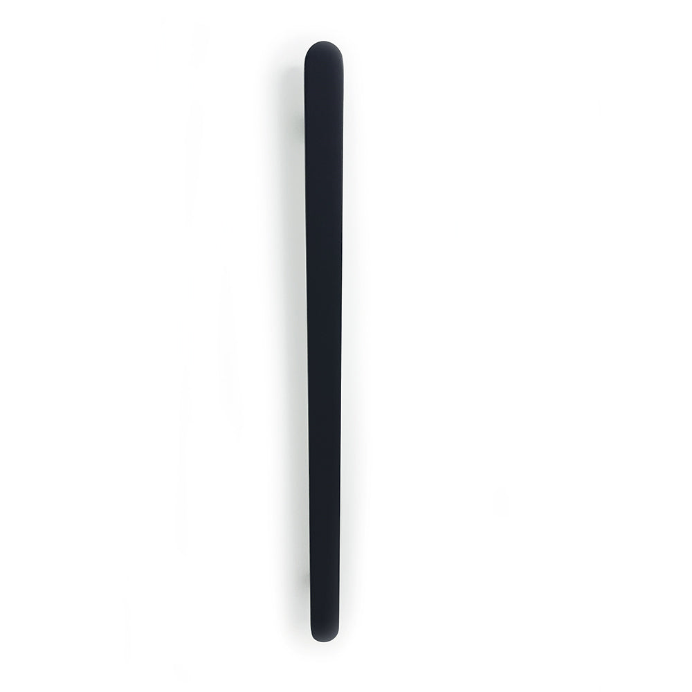 Non heated Vertical flat bar towel rail 50 x 930mm Matt Black