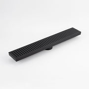 Linear Slotted Floor Grate (Matt Black) 100mm x 600mm (74mm Outlet)