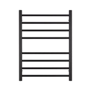 Radiant 240V Heated Round Ladder 430 x 700 Matte Black