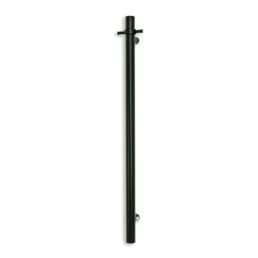 Non heated Vertical towel rail 40 x 950 mm Matt black