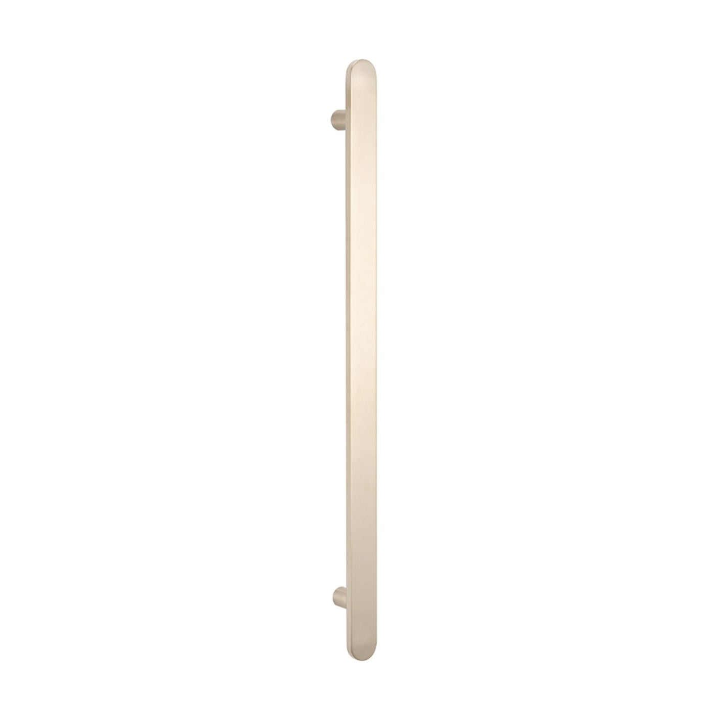 Radiant Vertical Flat Bar Heated Towel Rail Brushed Nickel