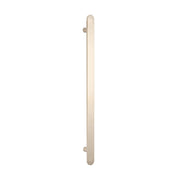 Radiant Vertical Flat Bar Heated Towel Rail Brushed Nickel