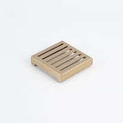 Linear Slotted Floor Waste LID ONLY (WARM Brushed Nickel) 100mm x 100mm