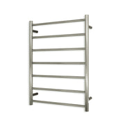 Radiant Low Voltage Heated Round Ladder 600 x 800 Brushed Nickel