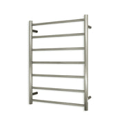 Radiant 240V Heated Round Ladder 600 x 800 Cool Brushed Nickel
